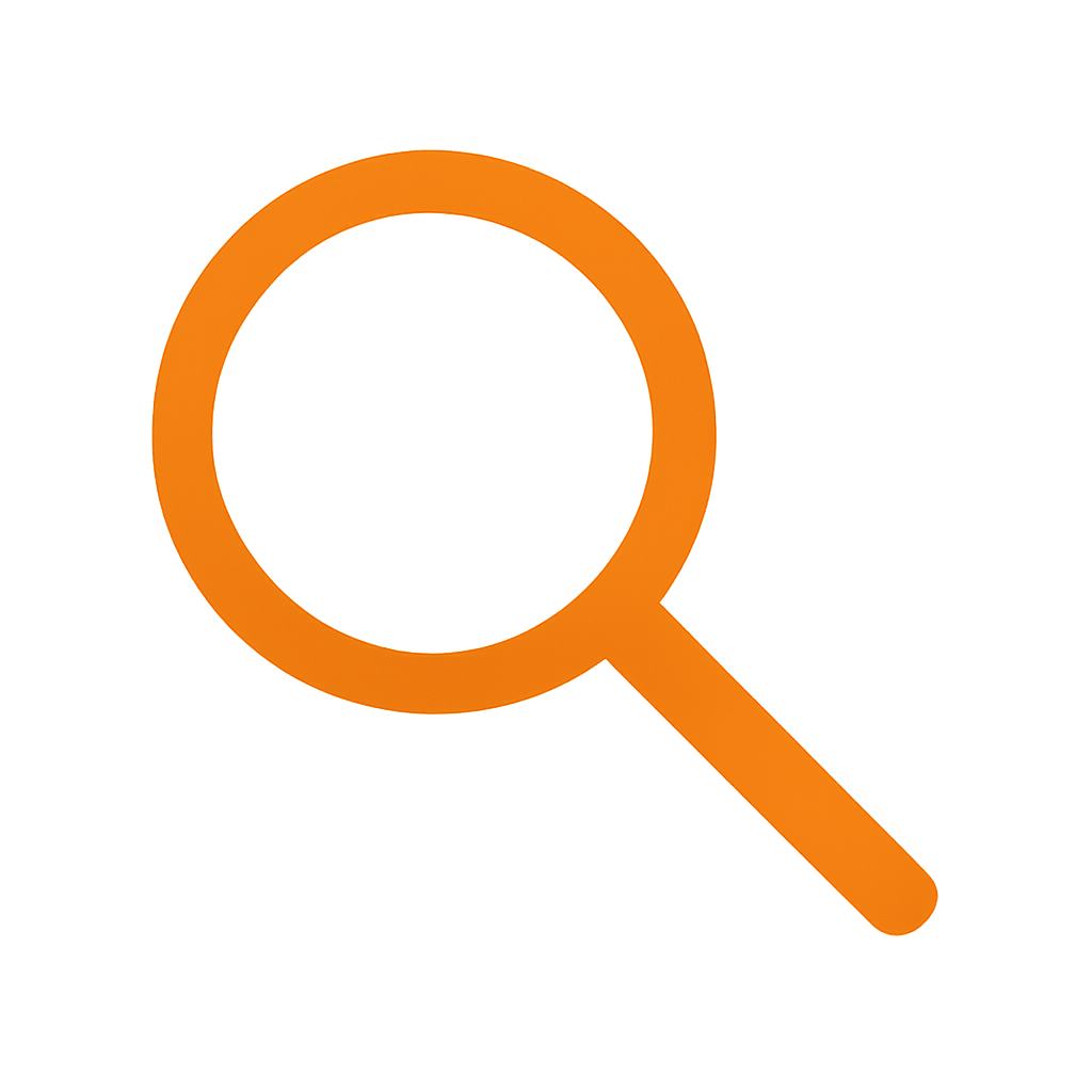 icone de lupa cor FE8F1C
