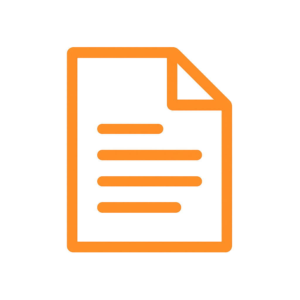 paper document icon FE8F1C color-1